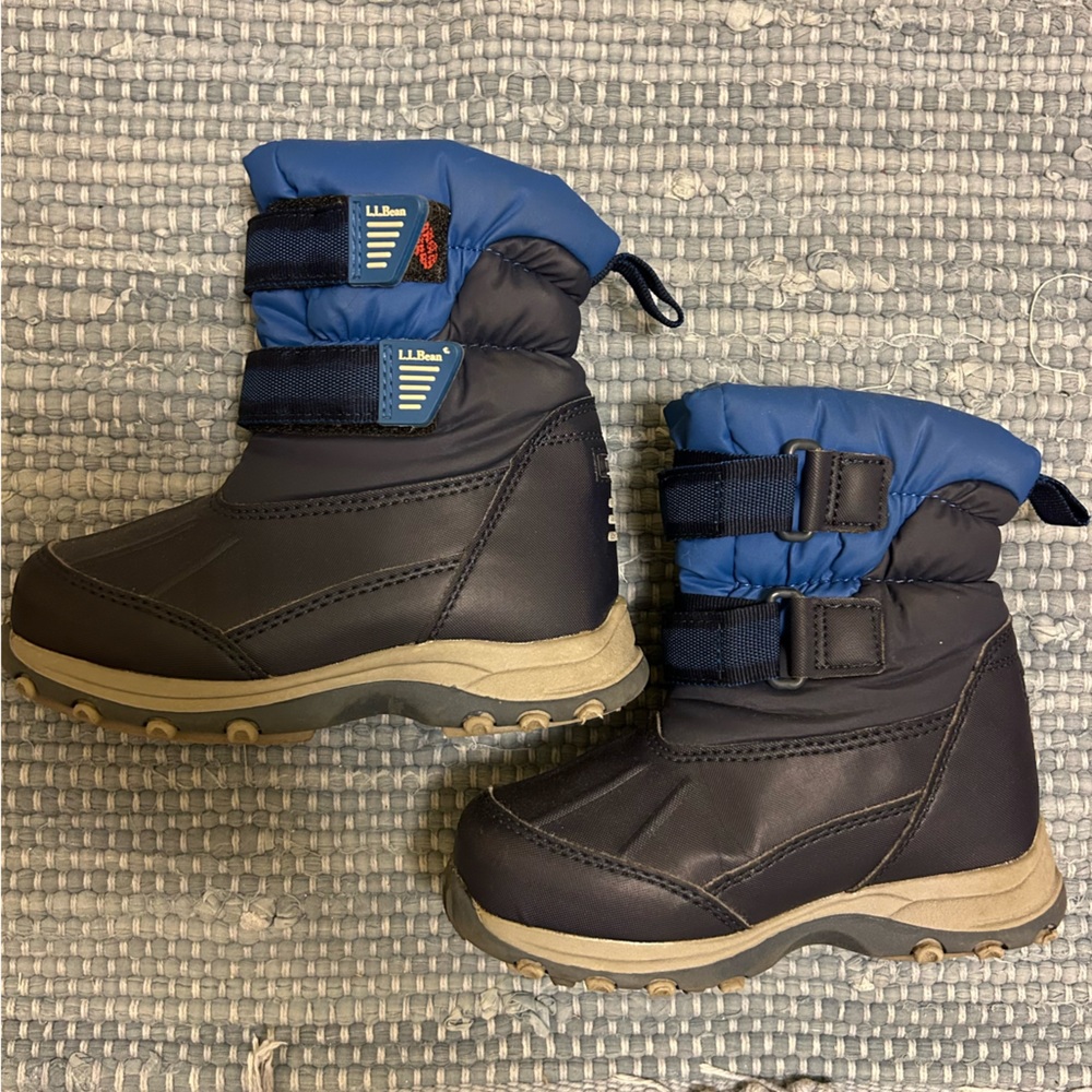 Kids Blue and Black Winter Boots